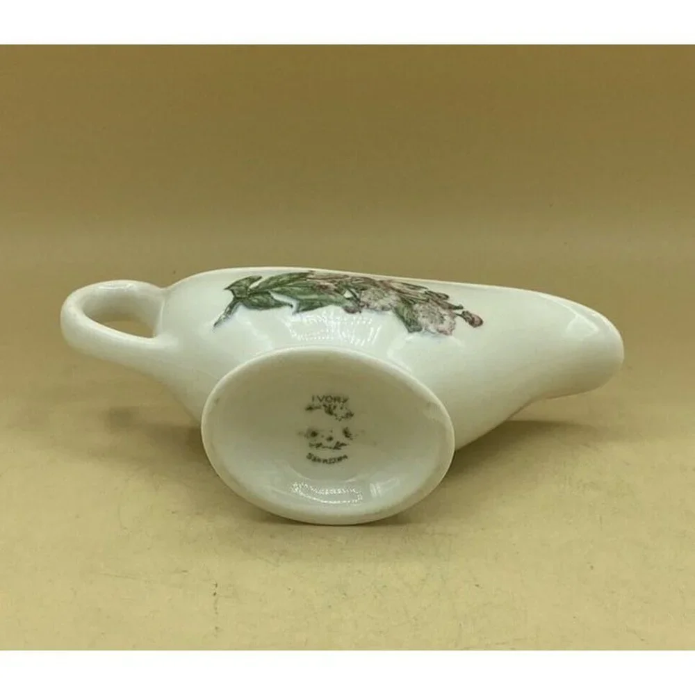 Lamberton Scammell China Gravy Flowers Railroad Dogwood Vintage - Picture 7 of 12